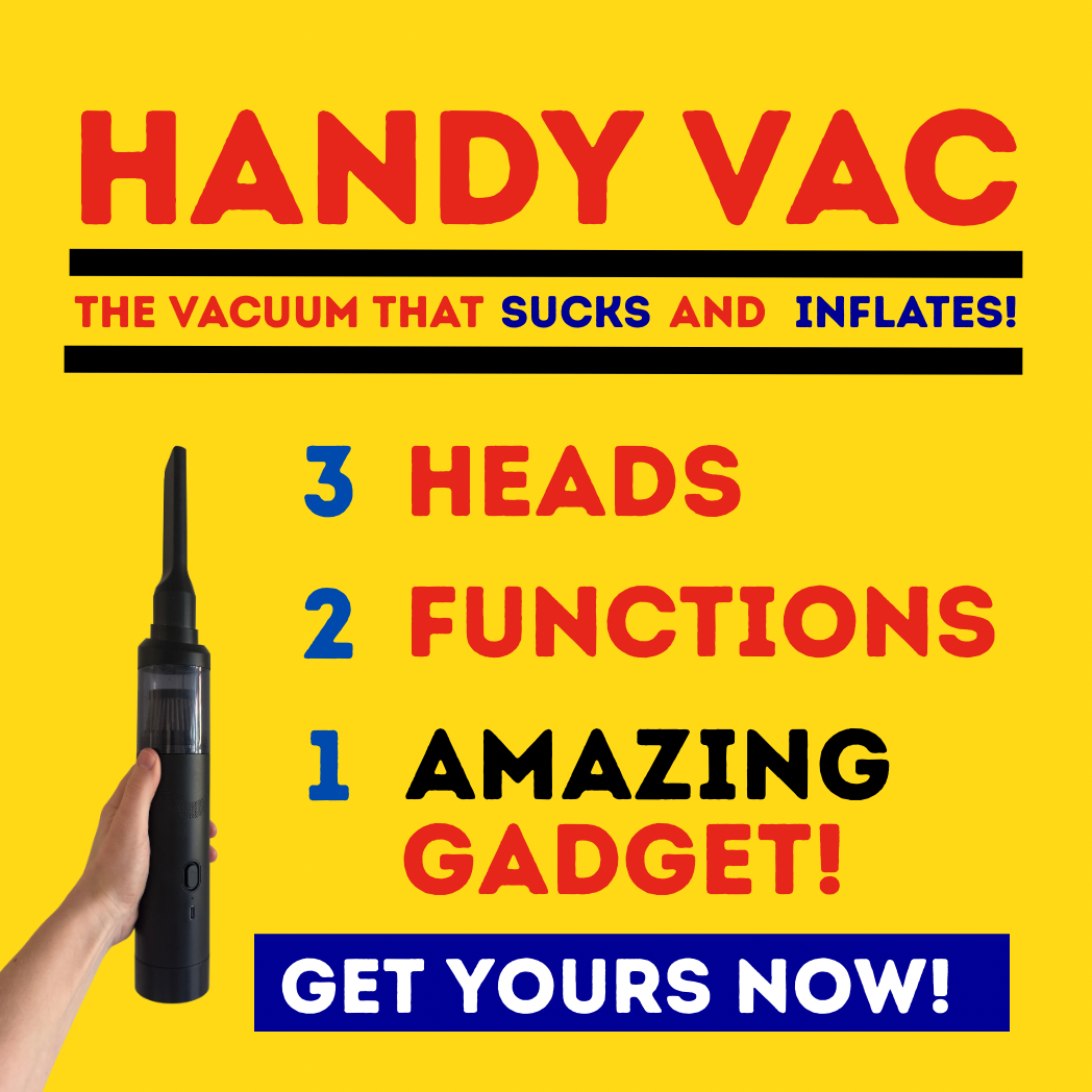 HANDY VAC - 2 IN 1 VACUUM AND INFLATOR